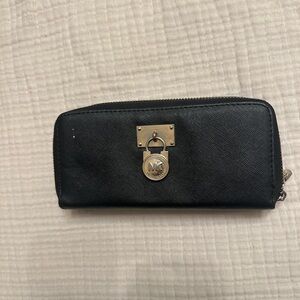 Michael Kors Black Zip-Around Wallet